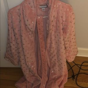 Charter club sparkly pink robe